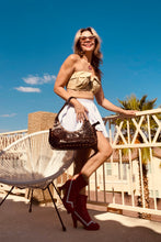 Load image into Gallery viewer, Leather Tooled Hobo purse