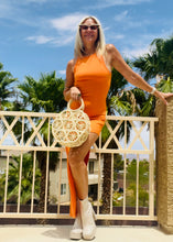 Load image into Gallery viewer, Round Rattan Purse