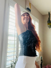 Load image into Gallery viewer, 3-D Flower Bustier