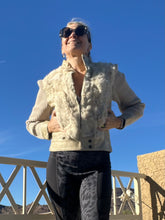 Load image into Gallery viewer, Vintage Beige Rabbit Fur Jacket
