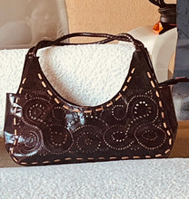 Load image into Gallery viewer, Leather Tooled Hobo purse