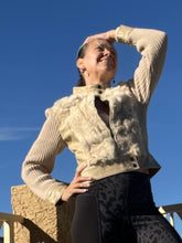 Load image into Gallery viewer, Vintage Beige Rabbit Fur Jacket