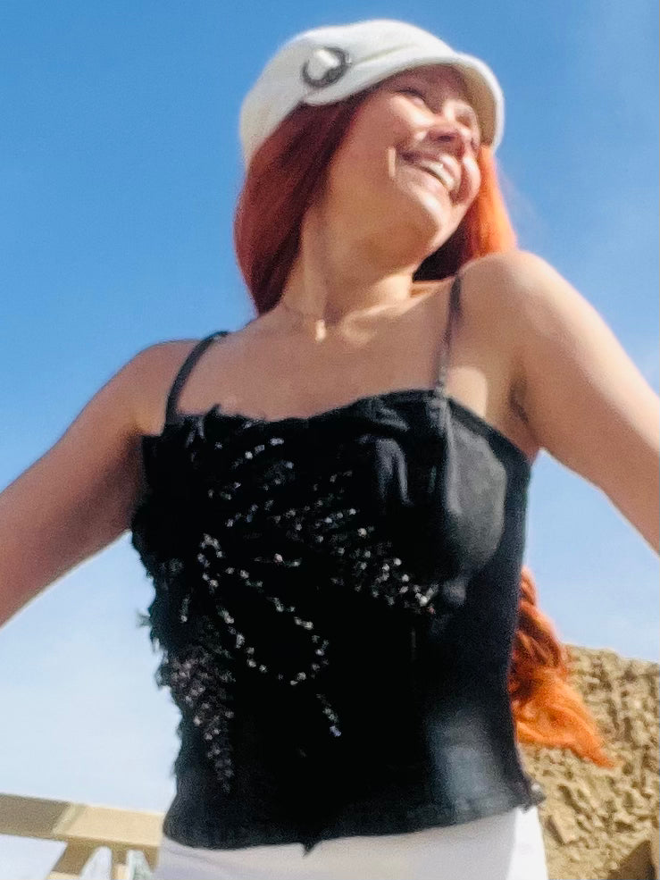 3-D Flower Bustier – Cher's Vintage Couture