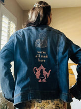 Load image into Gallery viewer, Alice in Wonderland Denim Jacket
