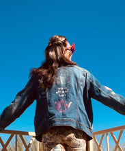 Load image into Gallery viewer, Alice in Wonderland Denim Jacket