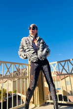 Load image into Gallery viewer, Zebra Faux Fur Jacket
