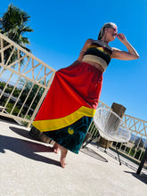 Load image into Gallery viewer, Vintage Tropical Patchwork Skirt