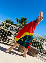 Load image into Gallery viewer, Vintage Tropical Patchwork Skirt