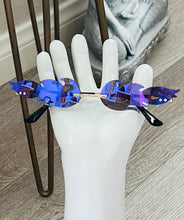 Load image into Gallery viewer, Retro Reflective Purple Flame Sunglasses