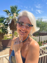 Load image into Gallery viewer, Retro Reflective Black Flame Sunglasses