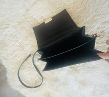 Load image into Gallery viewer, 80's Black Patchwork Purse