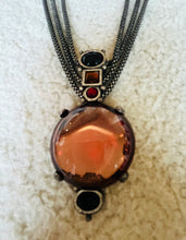 Load image into Gallery viewer, Amber Gem Statement Necklace
