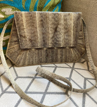 Load image into Gallery viewer, Vintage Crocodile Embossed Structured Handbag