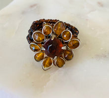 Load image into Gallery viewer, Handmade Beaded Flower Ring