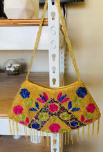 Load image into Gallery viewer, Beaded Floral Occasion Purse