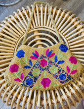 Load image into Gallery viewer, Beaded Floral Occasion Purse