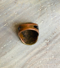 Load image into Gallery viewer, Vintage Gold Turquoise Ring