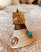 Load image into Gallery viewer, Vintage Amber Quartz  Statement Ring