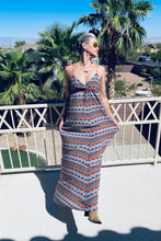 Load image into Gallery viewer, Spaghetti Strap Aztec Maxi Dress