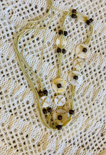 Load image into Gallery viewer, Winter White Crochet Poncho Top