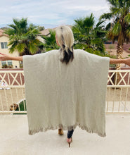 Load image into Gallery viewer, Beige Two Tone Kimono With Sash