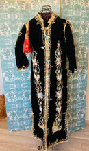 Load image into Gallery viewer, Black Velvet Pearl Statement Dress