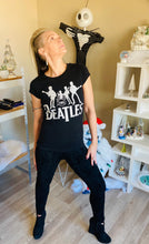Load image into Gallery viewer, Beatles Black Graphic Tee