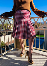 Load image into Gallery viewer, Vintage School Girl Plaid Skirt