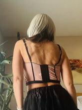 Load image into Gallery viewer, Sexy Champagne and Black Bustier
