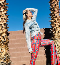 Load image into Gallery viewer, Acid Wash Denim Glam Top
