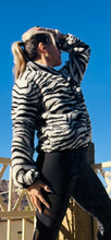 Load image into Gallery viewer, Zebra Faux Fur Jacket
