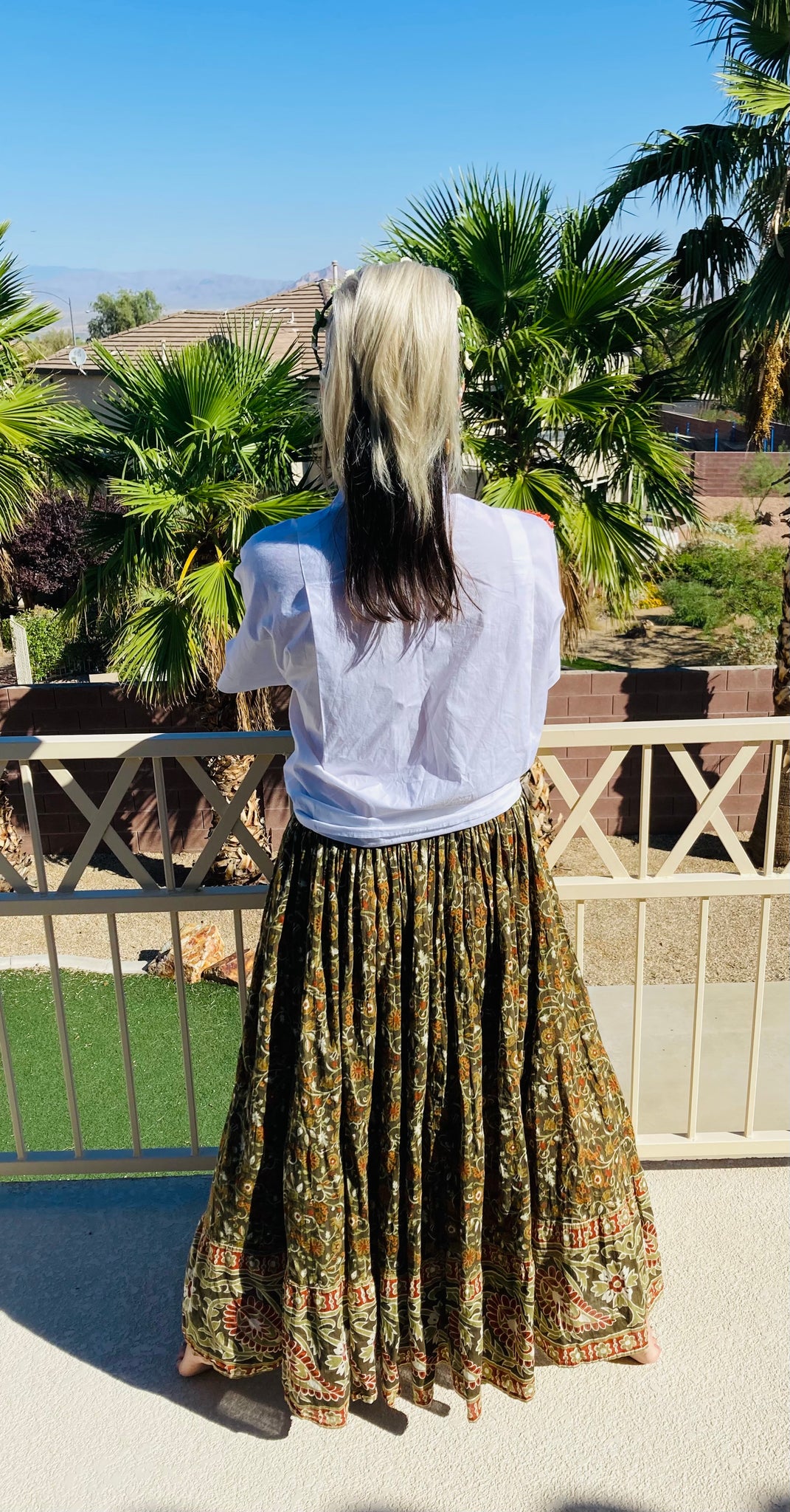 Avocado Green Prairie Dress/Skirt Avocado Green Prairie Dress/Skirt